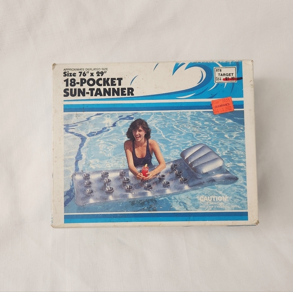 Intex | Games | Vintage 986 The Wet Set Inflatable 18 Pocket Suntanner ...